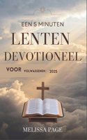 Een 5 Minuten Lenten Devotioneel Voor Volwassenen 2025