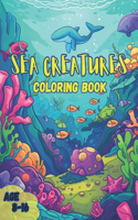 Sea Creatures Coloring Book