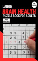 Large Brain Health Puzzle Book For Adults