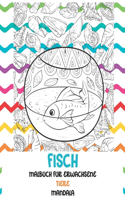Malbuch für Erwachsene - Mandala - Tiere - Fisch