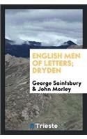 English Men of Letters; Dryden