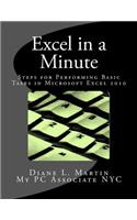 Excel in a Minute