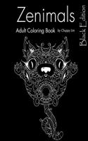 Zenimals, Black Edition: Adult Coloring Book
