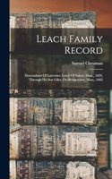 Leach Family Record