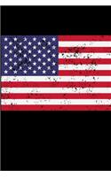 American Flag Notebook: USA Patriotic Composition Note Book For Men, Women, Kids - US Red White And Blue
