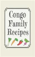 Congo family recipes: Blank cookbooks to write in