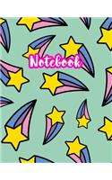 Notebook: Cute Blank Lined Journal Large 8.5 x 11 Matte Cover Design with Ruled White Paper Interior (Perfect for School Notes, Girls and Boys Diary, Kids Wri