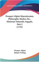 Prosperi Alpini Marosticensis, Philosophi, Medici, Etc., Historiae Naturalis Aegypti, Part 2 (1735)