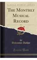 The Monthly Musical Record, Vol. 1 (Classic Reprint)