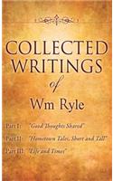 Collected Writings of Wm Ryle: (English)