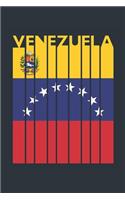 Vintage Venezuela Notebook - Venezuelan Flag Writing Journal - Venezuela Gift for Venezuelan Mom and Dad - Retro Venezuelan Diary