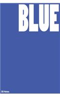 Blue color blank notebook