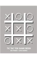 Tic Tac Toe Game Book: 120 Page Grid Sheet Book With 1,440 Blank Grid Sheets For Kids - 8.5 x 11" Matte Soft Cover For Road Trips Traveling Camping Family Activity