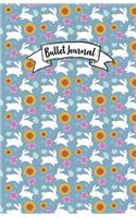 Bullet Journal: Cute Rabbit Pattern Cover: Notebook, Bullet Journal Dotted Grid, 100 Pages (5.5 X 8.5)
