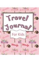 Travel Journal for Kids: Vacation Planner - Memory Book and Kids Journal - Write, Draw, Small Travel Journal - Pink Trails