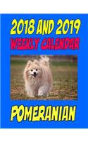 2018 and 2019 Weekly Calendar Pomeranian