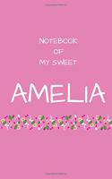Notebook of my sweet Amelia