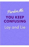 Pardon Me You Keep Confusing Lay and Lie: Journal for Lists Reminders and Reflections on Correct Grammar