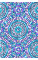 Bullet Journal Notebook Mandalas Pattern 9: 112 Page Numbered Dot Grid Bullet Journal with Index Pages and Key Pages in Portable 6 X 9 Size.