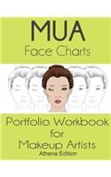MUA Face Charts Portfolio Workbook for Makeup Artists Athena Edition