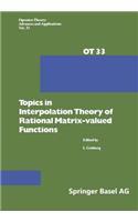 Topics in Interpolation Theory of Rational Matrix-Valued Functions