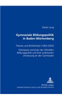 Gymnasiale Bildungspolitik in Baden-Wuerttemberg