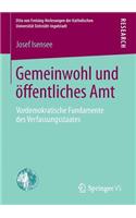 Gemeinwohl Und Öffentliches Amt