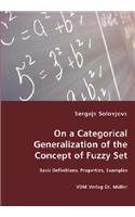 On a Categorical Generalization of the Concept of Fuzzy Set - Basic Definitions, Properties, Examples