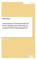 Untersuchung von Vertriebswegen im Private Banking unter Förderung des Customer-Relationship-Management