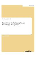 Lotus Notes als Werkzeug für das Knowledge Management