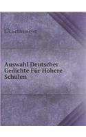 Auswahl Deutscher Gedichte Für Höhere Schulen