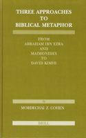 Three Approaches to Biblical Metaphor: From Abraham Ibn Ezra and Maimonides to David Kimhi