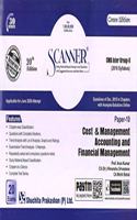 Scanner CMA Inter Group-II (2016 Syllabus) Paper-10 Cost & Management Accounting and Financial Management (Green Edition) (Edition January 2020)