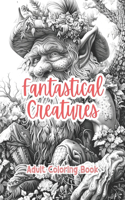 Fantastical Creatures Adult Coloring Book Grayscale Images By TaylorStonelyArt