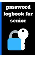 password logbook for senior