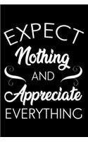 EXPECT NOTHING Fitness Journal