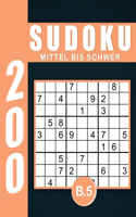 Sudoku Erwachsene Mittel Bis Schwer Band 5: Großdruck im DIN A4-Format, 200 Rätsel 9x9 Sudokus für Erwachsene von Mittel Bis Schwer mit Lösungen Ein tolles Geschenk für Erwachsene und Senioren