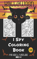 I spy Halloween Coloring Book For Kids and Toddlers Ages 4-8