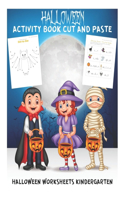 Halloween Activity Book Cut and Paste - Halloween Worksheets Kindergarten