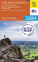 The Peak District: White Peak Area(OL 24 OS Explorer Active Map)