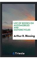 List of Books on Automobiles and Motorcycles