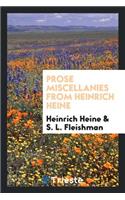 Prose Miscellanies from Heinrich Heine