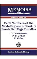 Betti Numbers of the Moduli Space of Rank 3 Parabolic Higgs Bundles: (Memoirs of the American Mathematical Society)