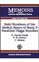 Betti Numbers of the Moduli Space of Rank 3 Parabolic Higgs Bundles