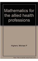 Mathematics for the allied health professions