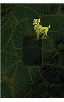 Monogram Aries Journal: Blank Notebook Diary Pad(70 Luxury Two 365 Lined)