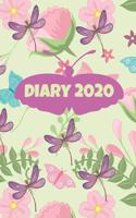 Diary 2020: Floral Monthly Week to View Planner Butterflies and Dragonflies