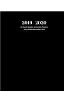 2019 - 2020 18 Month Weekly & Monthly Planner July 2019 to December 2020