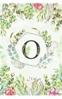 O - Monogrammed Floral Journal