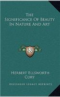 Significance Of Beauty In Nature And Art